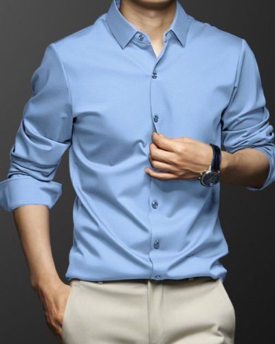 Camisa Social Masculina Arkin Premium - Grafite _ G (73-78kg)