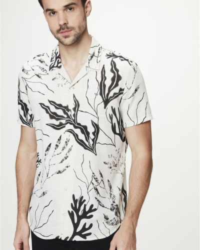 Camisa Bicolor Folhagens