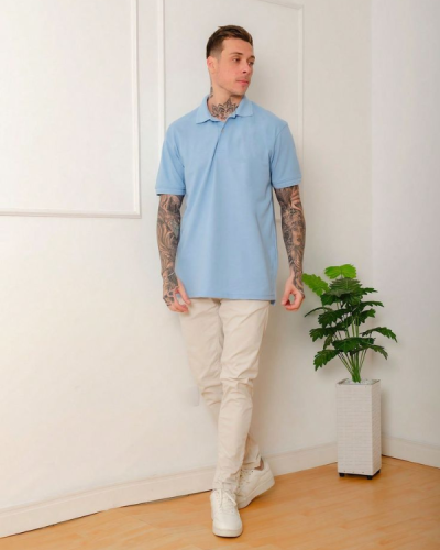 CAMISA POLO MASCULINO BASICA MALHA 100% PIQUE